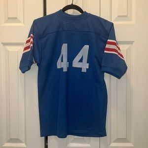 Vintage printed athletic jersey tshirt